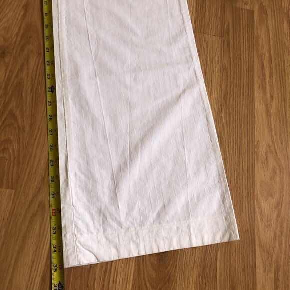 Burberry London White Cotton Trouser Pants Wide Leg Made in Italy - Picture 9 of 13